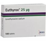 Euthyrox (T4) 25 mcg (50 pills)